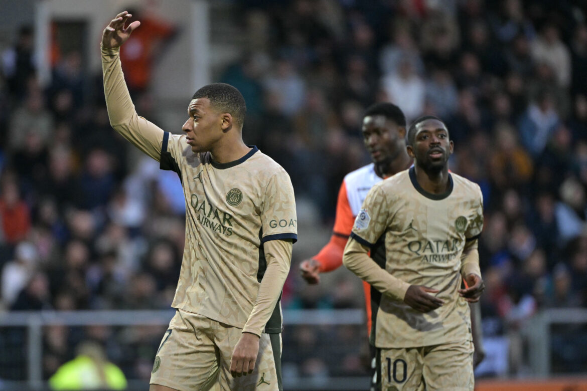 Ligue 1 | PSG, Mbappé y Dembélé se divierten a costa del Lorient (1-4)