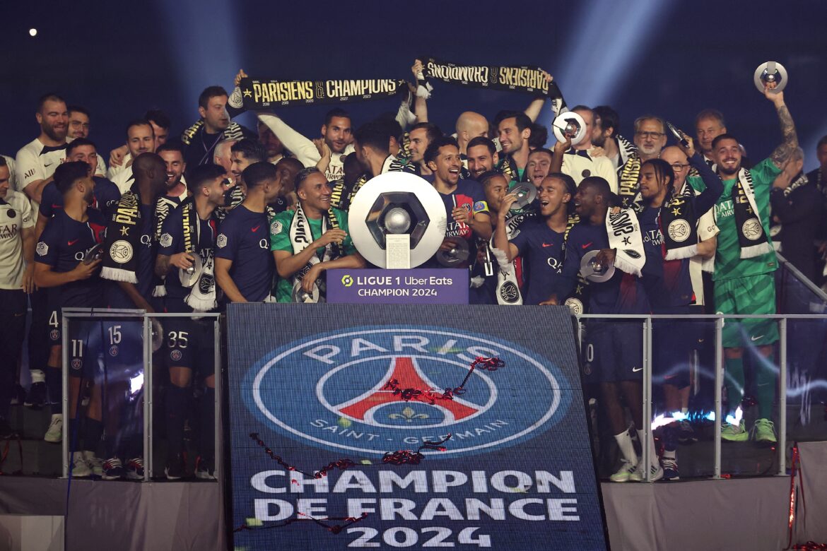 El PSG celebró por todo lo alto su conquista de la Ligue 1